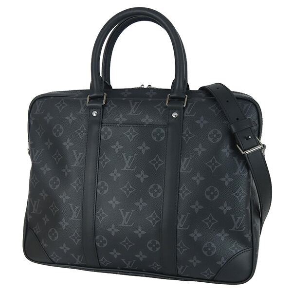 New LOUIS VUITTON ルイヴィトン ビジネスバッグ ブリーフケース ポルトドキュマンヴォワヤージュ モノグラムエクリプス 新品
