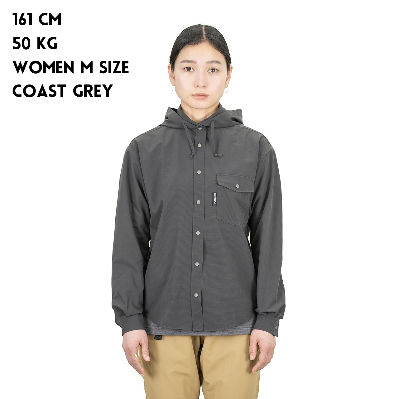 RIDGE MOUNTAIN GEAR / HOODED LONG SLEEVE SHIRT（WOMEN） | st 