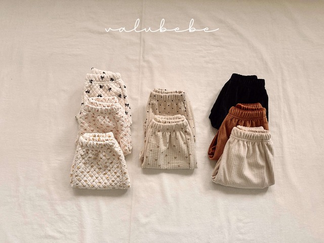 [予約][送料無料]《valubebe》Winter embossed pants 25 (baby) 42