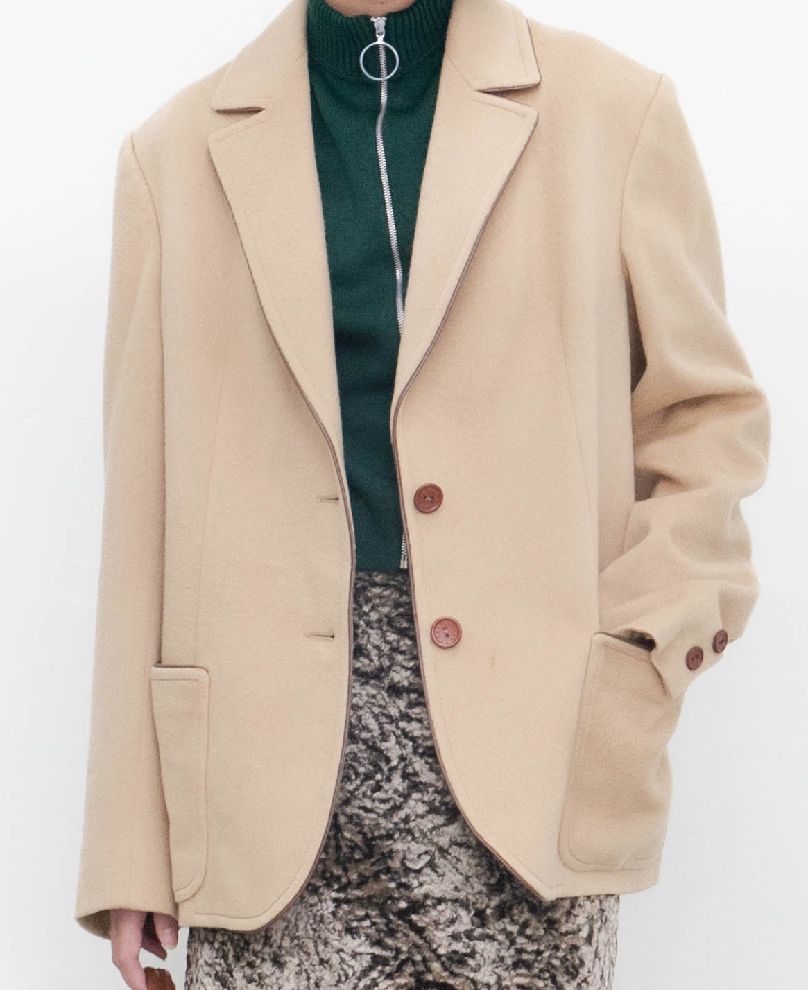 2006ss archive CELINE wool 切り替え jacket 1970-80s CELINE - wool tailored jacket | LUIK FINN