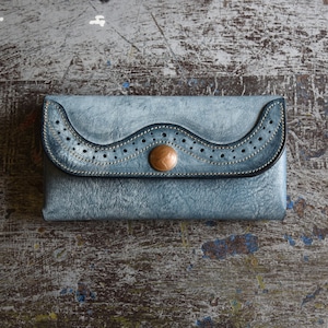 Long wallet 04  - 長財布 -   Medallion Blue