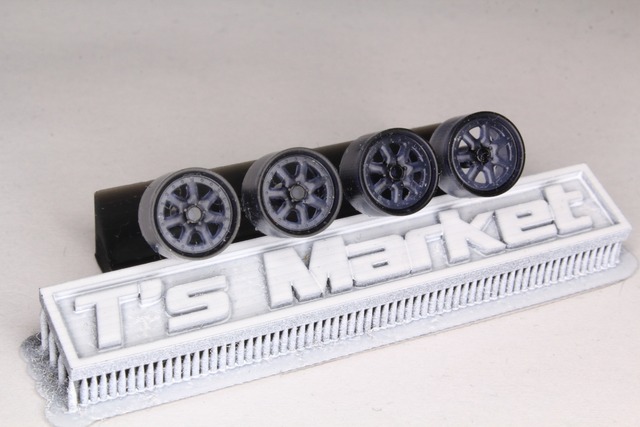 8.5mm momo フェラーリ エンジニアリング タイプ 3Dプリント ホイール 1/64 未塗装