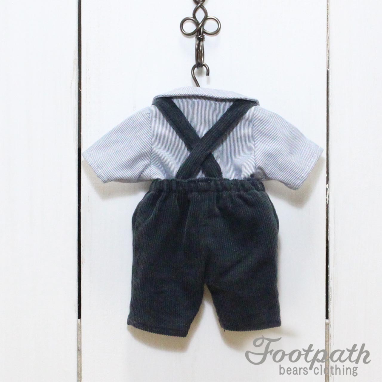 Vsb-7007 Stripe shirt navy pt set