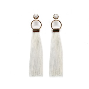 SOL Earrings　GOLD/IVORY