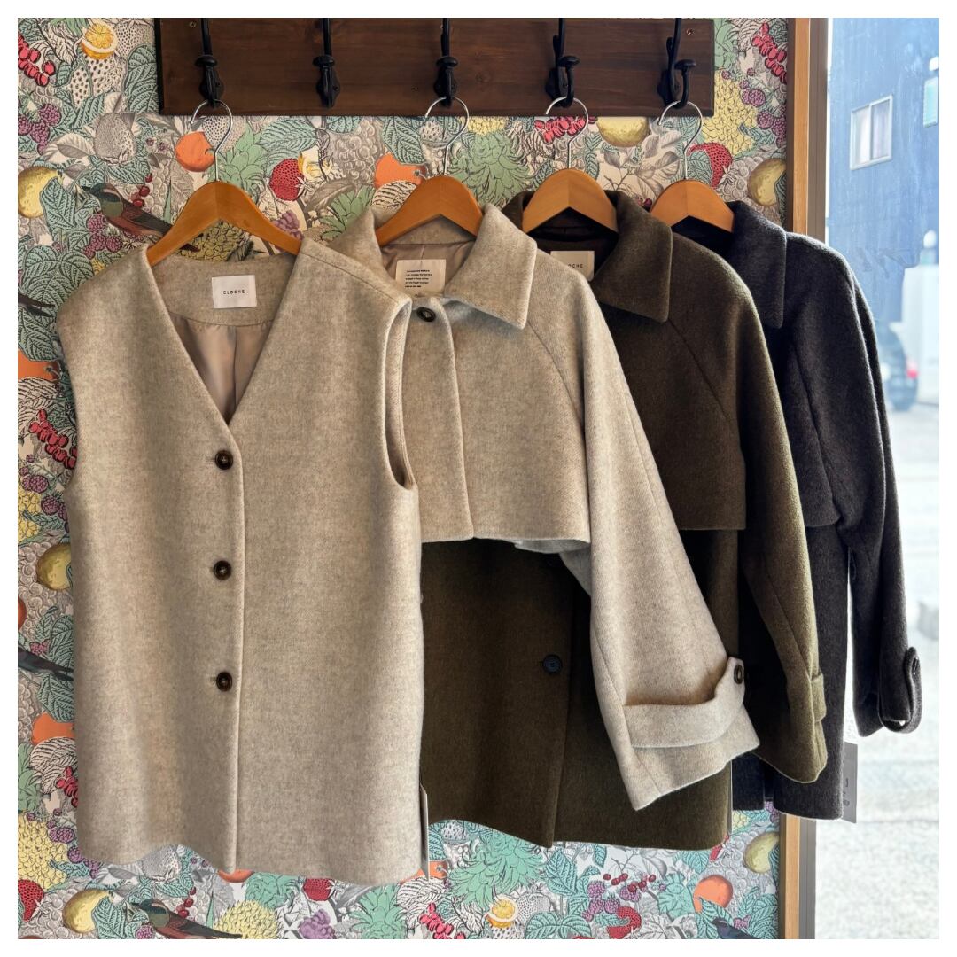 【CLOCHE】ショートコート&ベストセット