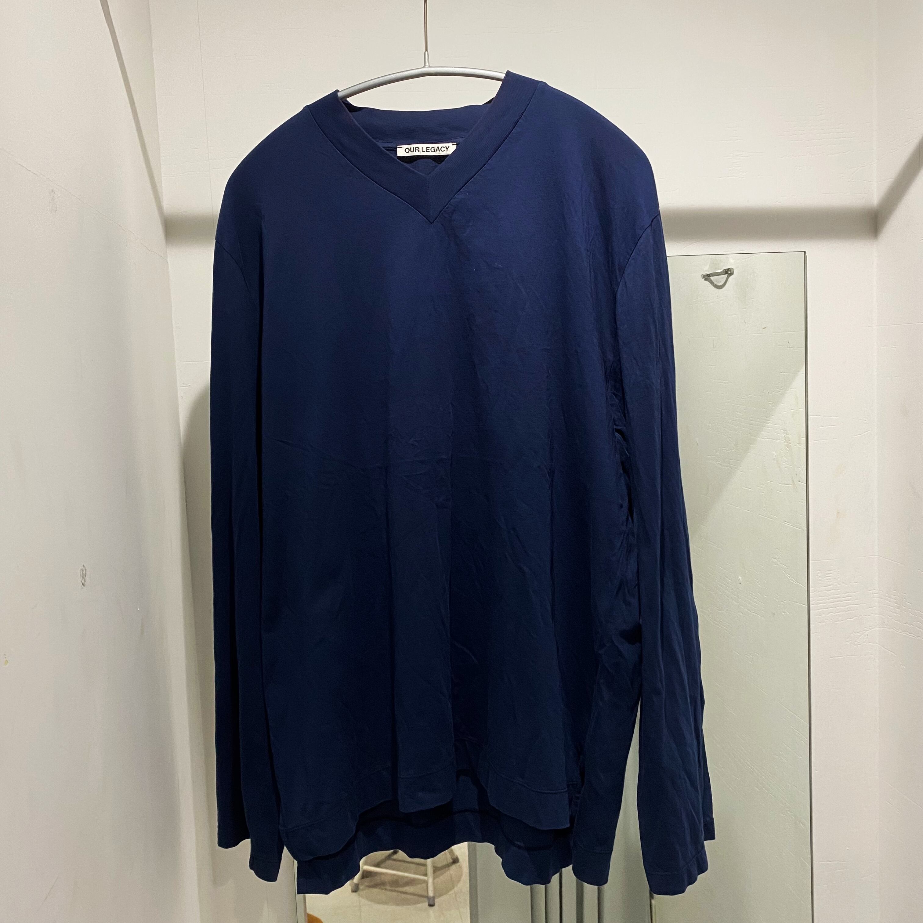 OUR LEGACY アワーレガシー 21SS BOX V-NECK 長袖VネックTシャツ 