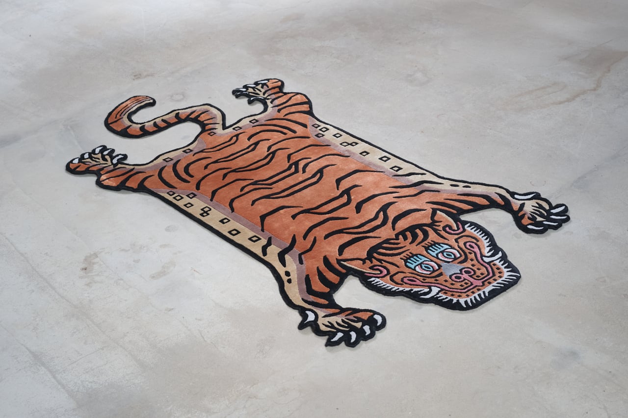 Tibetan Tiger Rug 《Lサイズ•シルク・オリジナル3・トラディショナル