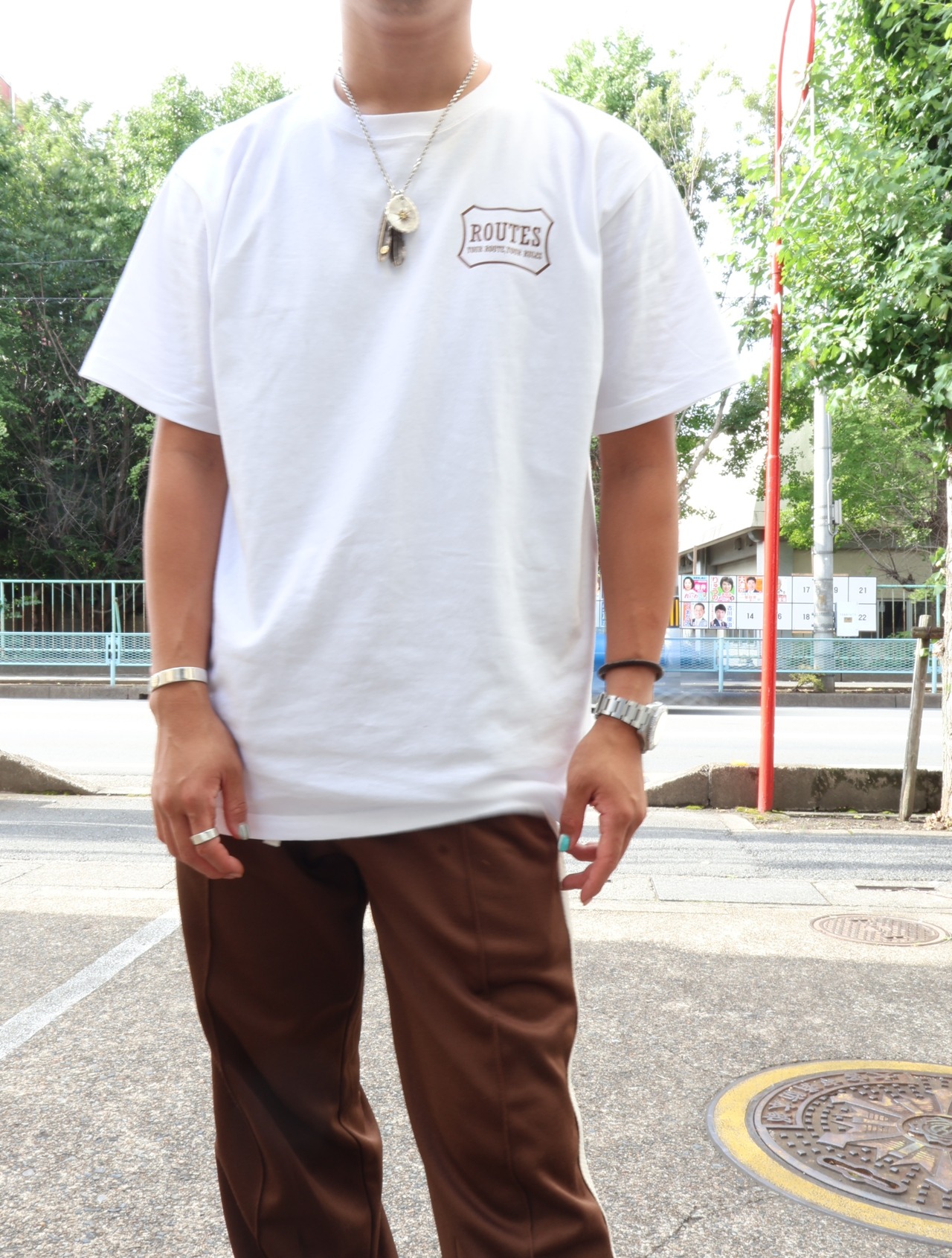 ROUTES LOGO TEE /ホワイト