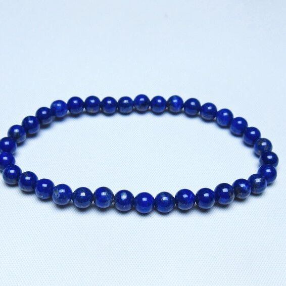 ラピスラズリ ブレスレット 5mm 一点物 メール便可 [M便 1/10] 111-48445