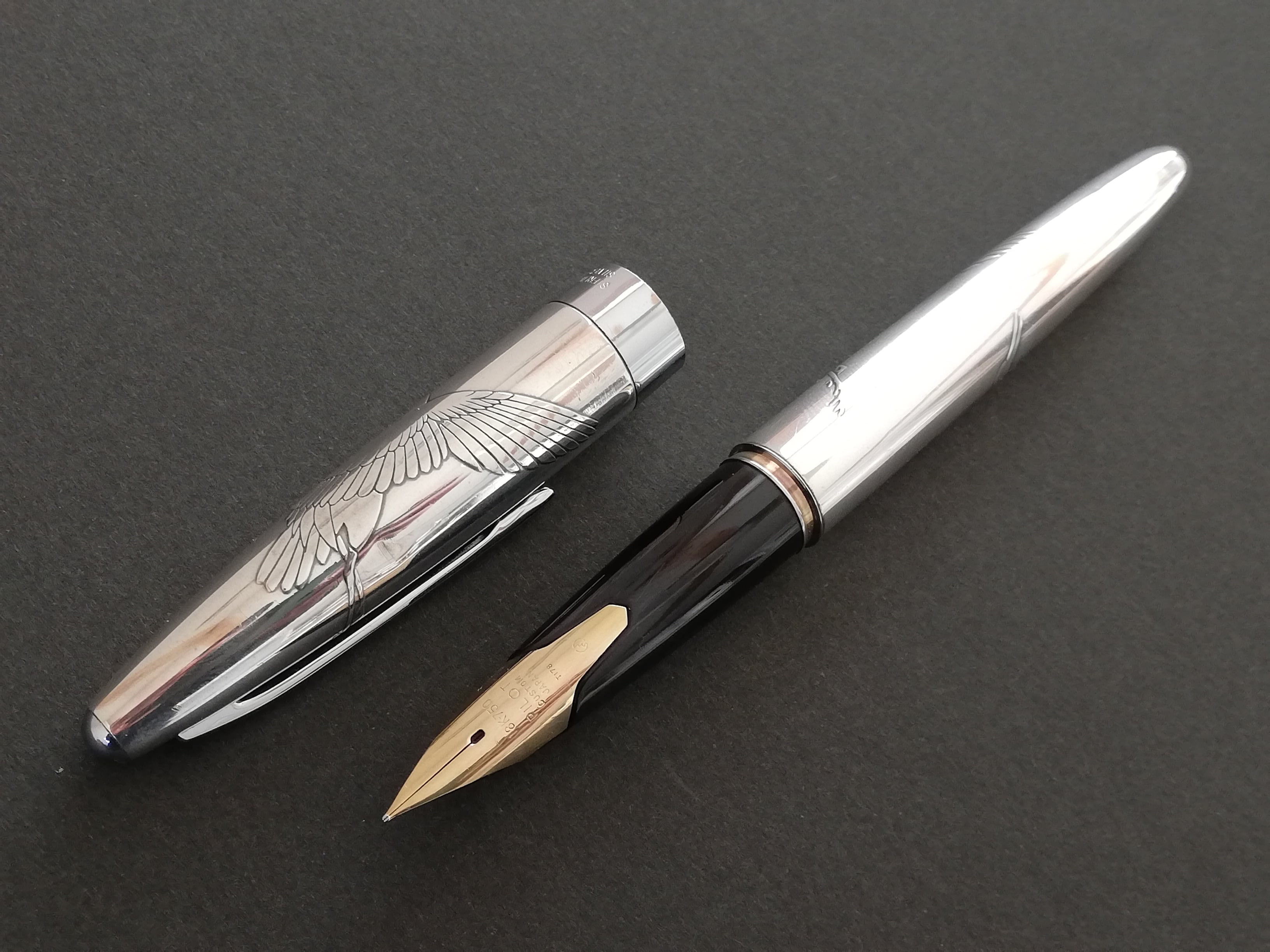 【PILOT】パイロット ペン先 18K(750) SILVER製 ジャンク品 スターリングシルバー メンズ 万年筆