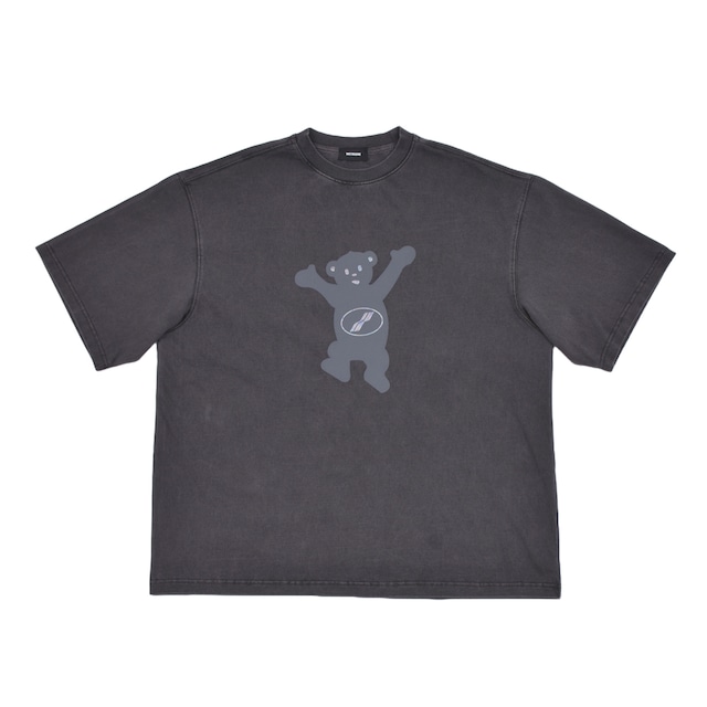 【WE11DONE】CHARCOAL TEDDY LOGO T-SHIRT