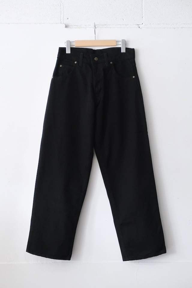 PRISON BLUES Black Rinsed Work Jeans　Black