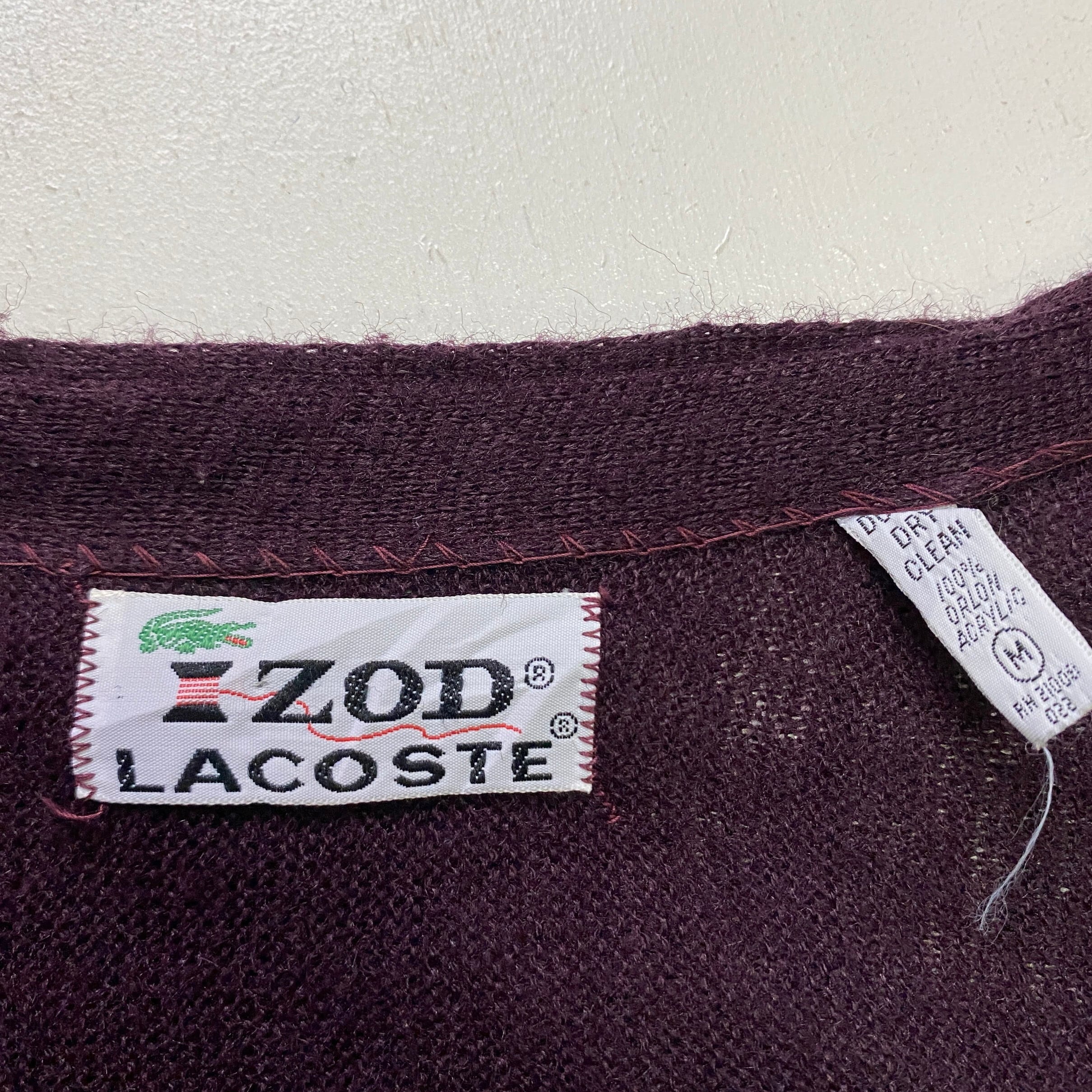 USA製 70年代 ビンテージ LACOSTE IZOD ラコステ アクリルニット