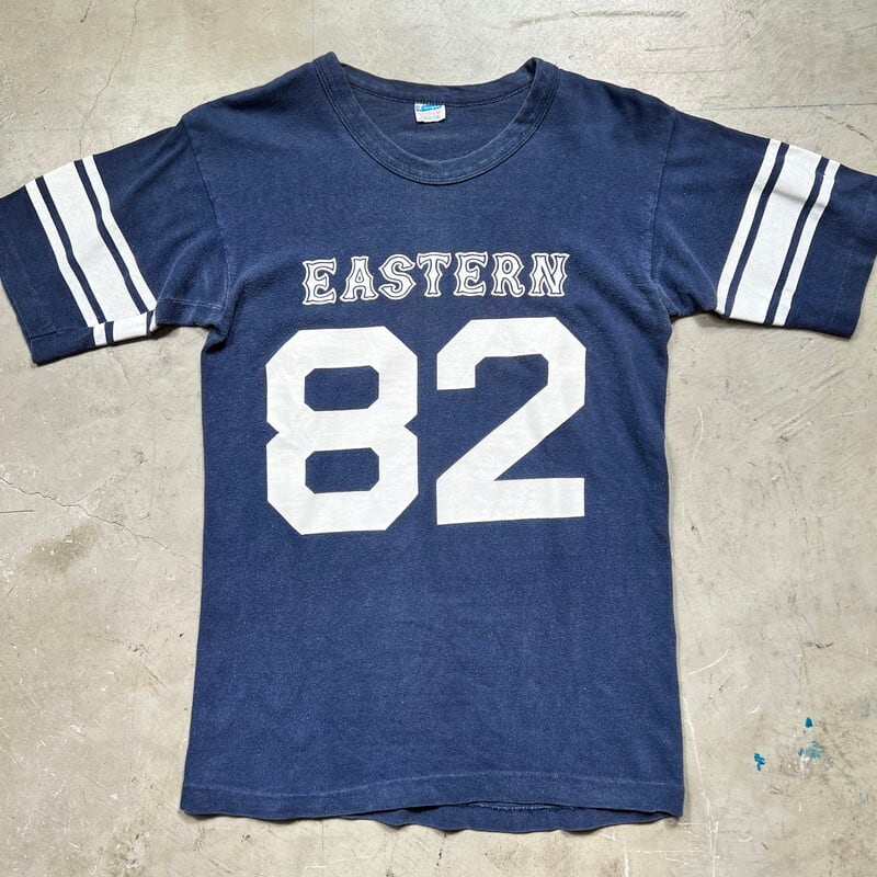 70's Champion チャンピオン フットボールTシャツ WIN Tee EASTERN 82