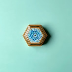 象嵌細工(ハータムカーリー)小箱 ミニサイズ 六角形【KHA-227】