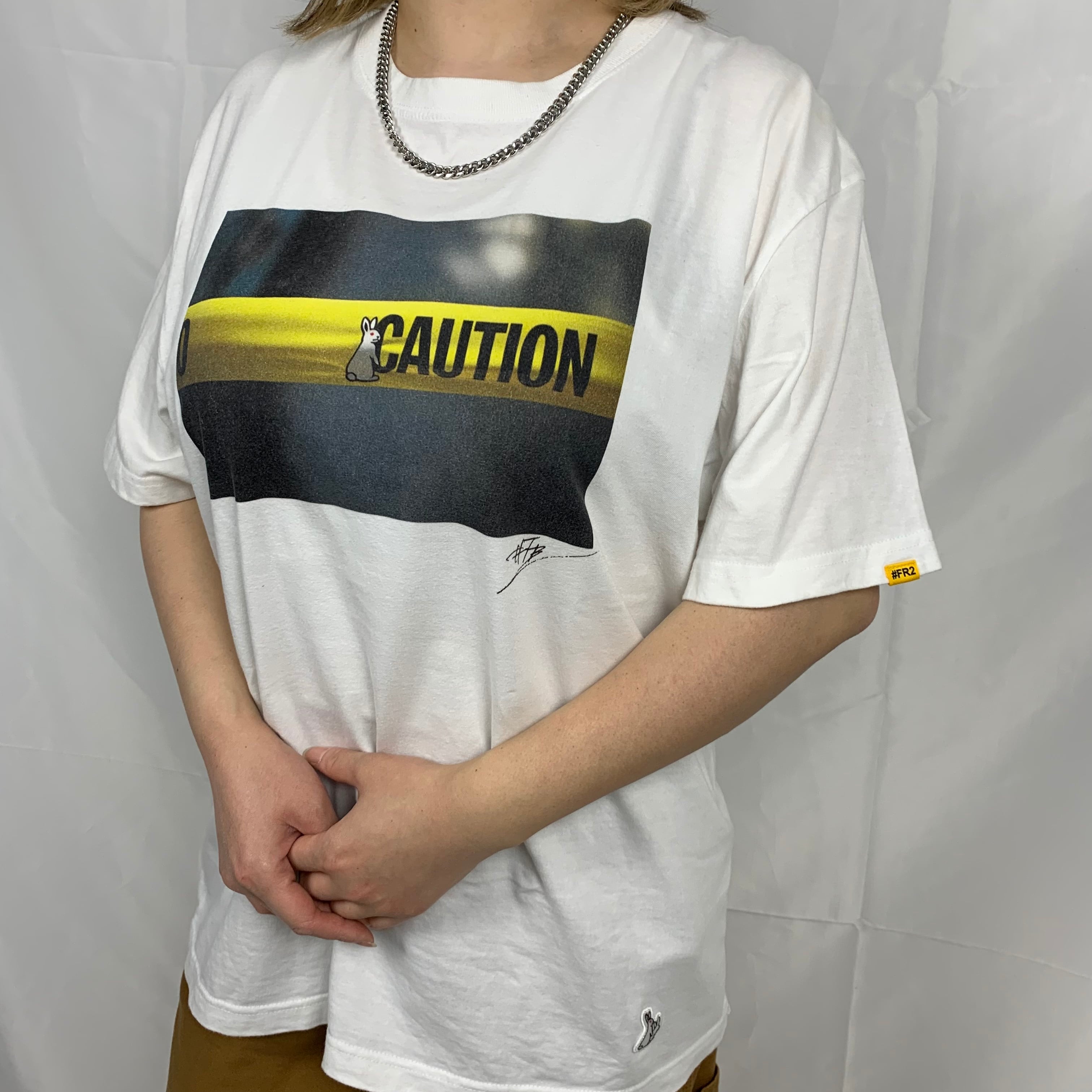 FR2 CAUTION プリントTシャツ