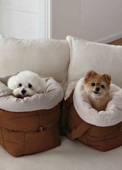 〈予約アイテム〉OHDIBS / Snuggle Basket – キャメルブラウン