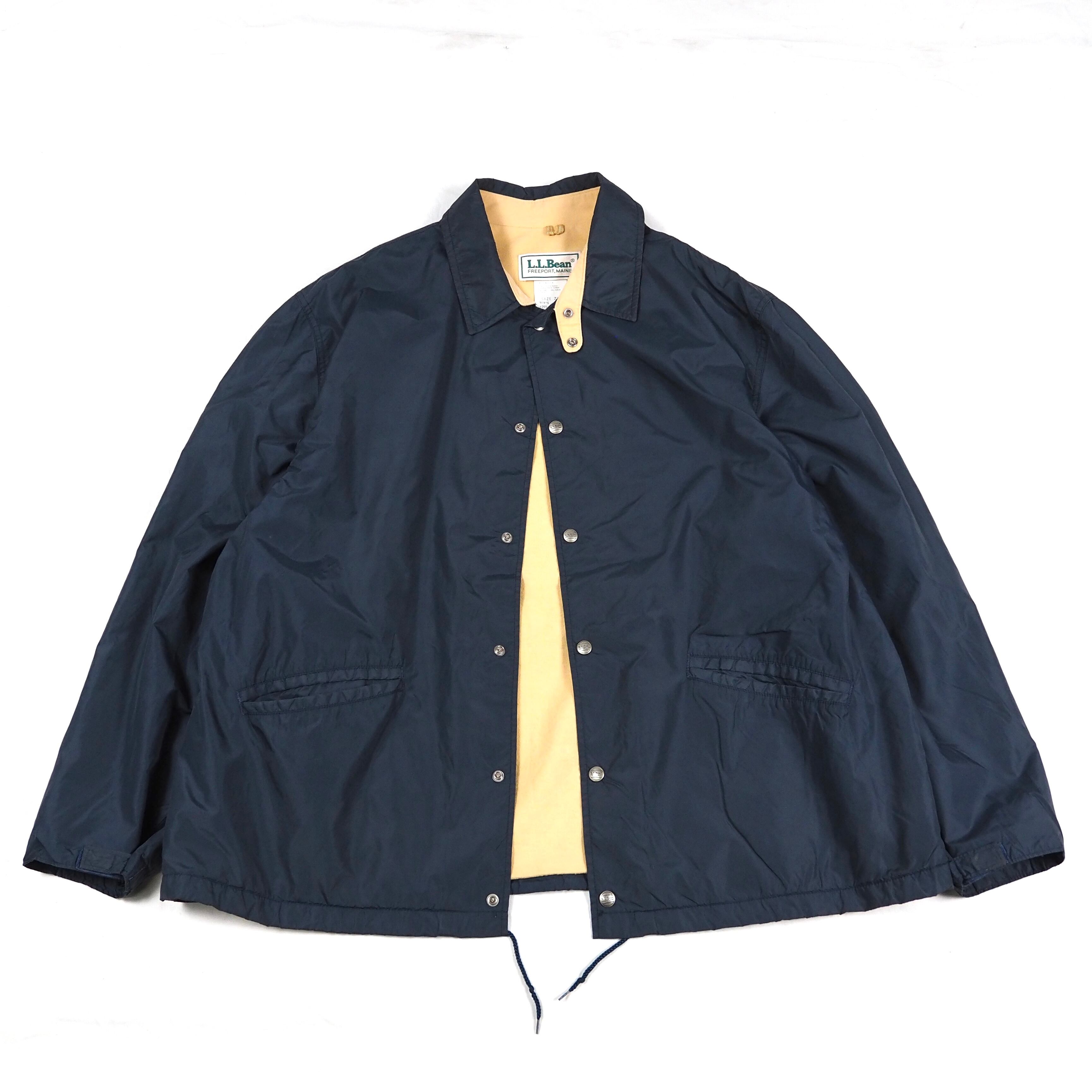 L.L.Bean nylon coach jacket 《XXL》Navy USA製