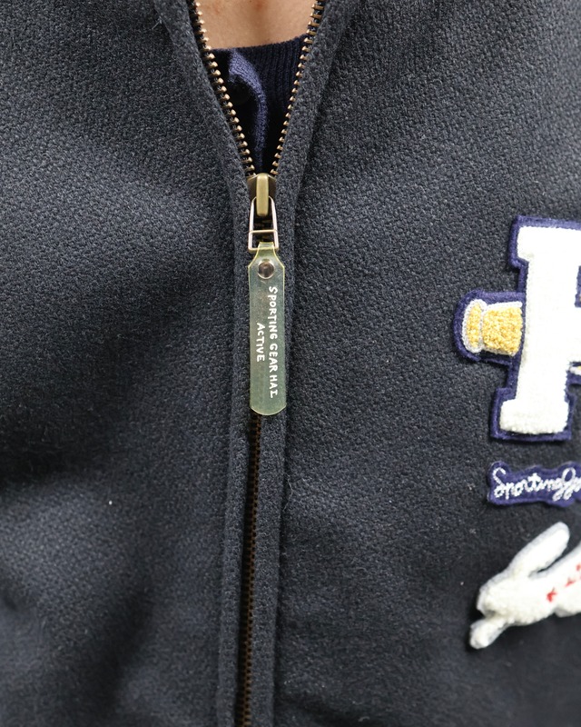 【80s~90s HAI SPORTING GEAR】high-neck varsity jacket