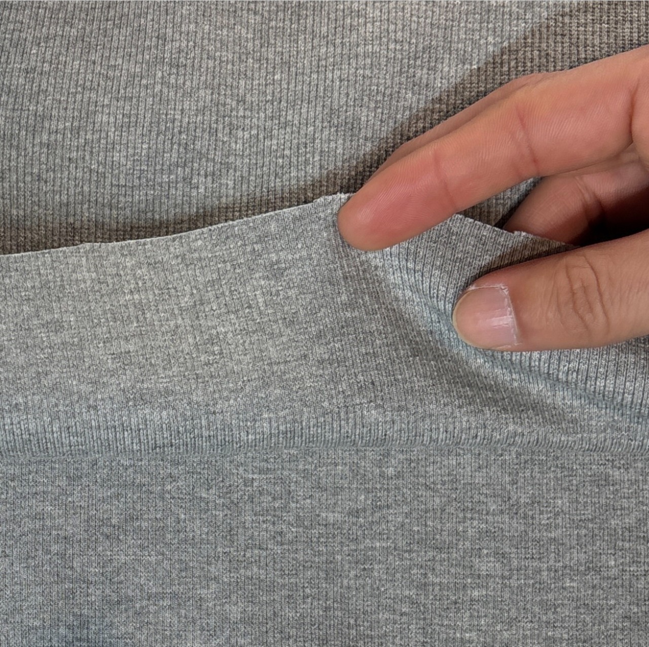 ★CT246◆オーダー50cm単位◆40番スパンフライスニット生地◆グレー