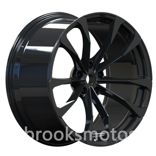 23インチ ツイン 5 スポーク グロス ブラック スタイル 鍛造 ホイール ランボルギーニ ウルス BRN-1958