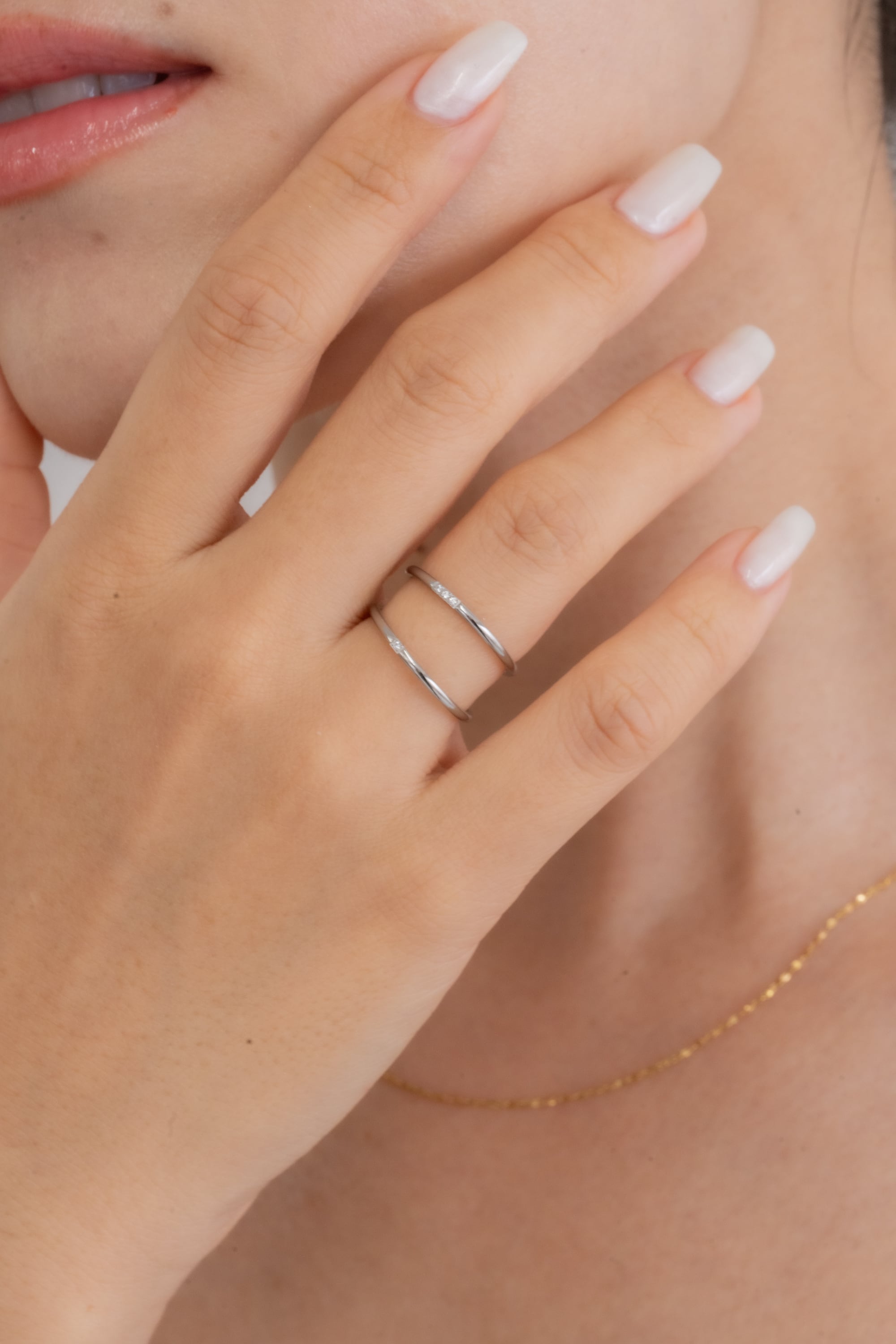 1mm Zirconia Ring / 1stone | 金属アレルギー対応のアクセサリー ebine