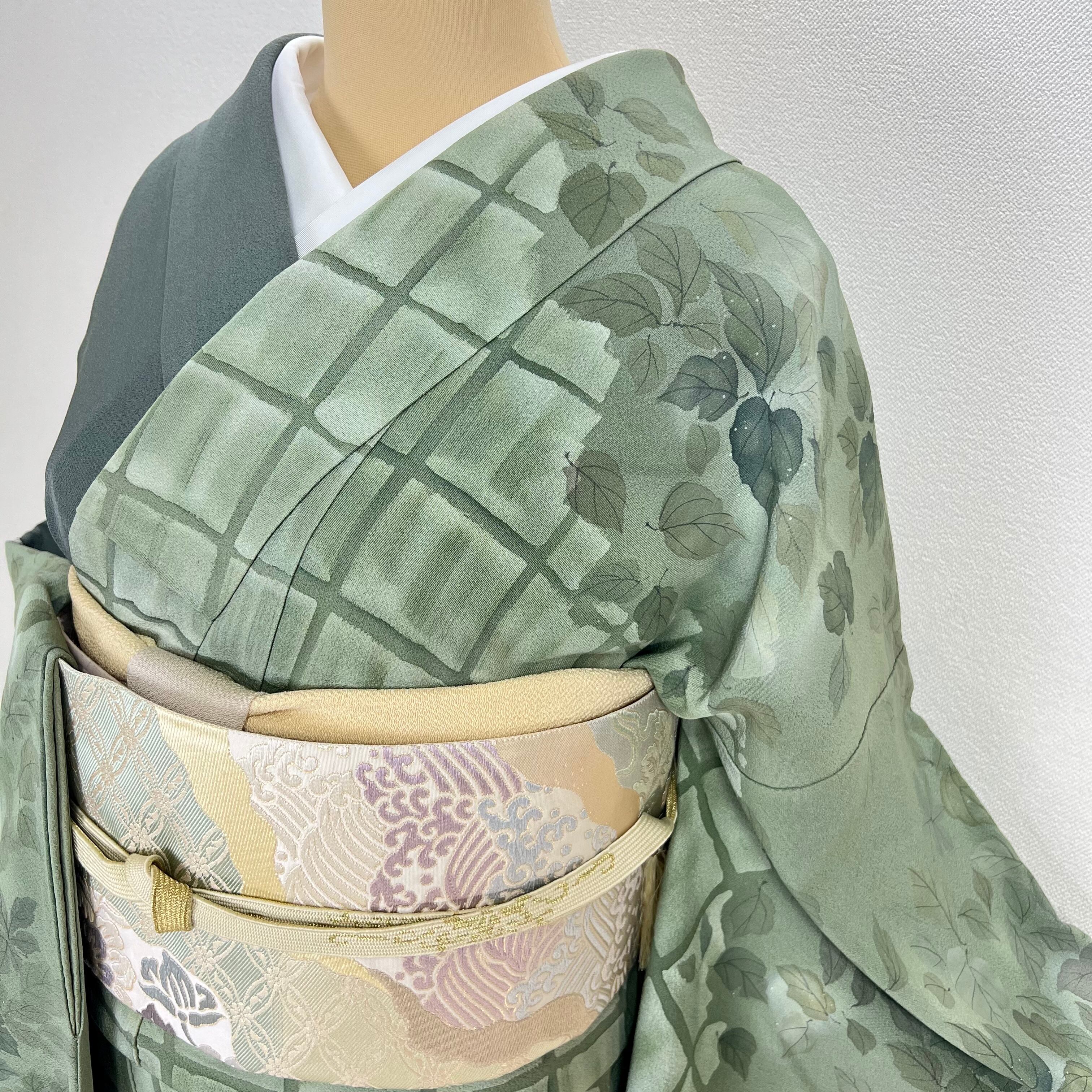 手書き友禅訪問着 ◇豊穣といった意味を持つ柄です。 上品【友禅】手描き友禅 訪問着 正絹s697 | 着物 夢美月