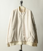 ATELANE faux fur blouson (OFF/WHT) 23A-23012