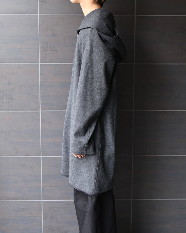 【COMME des GARCONS HOMME DEUX】zip up hooded half coat