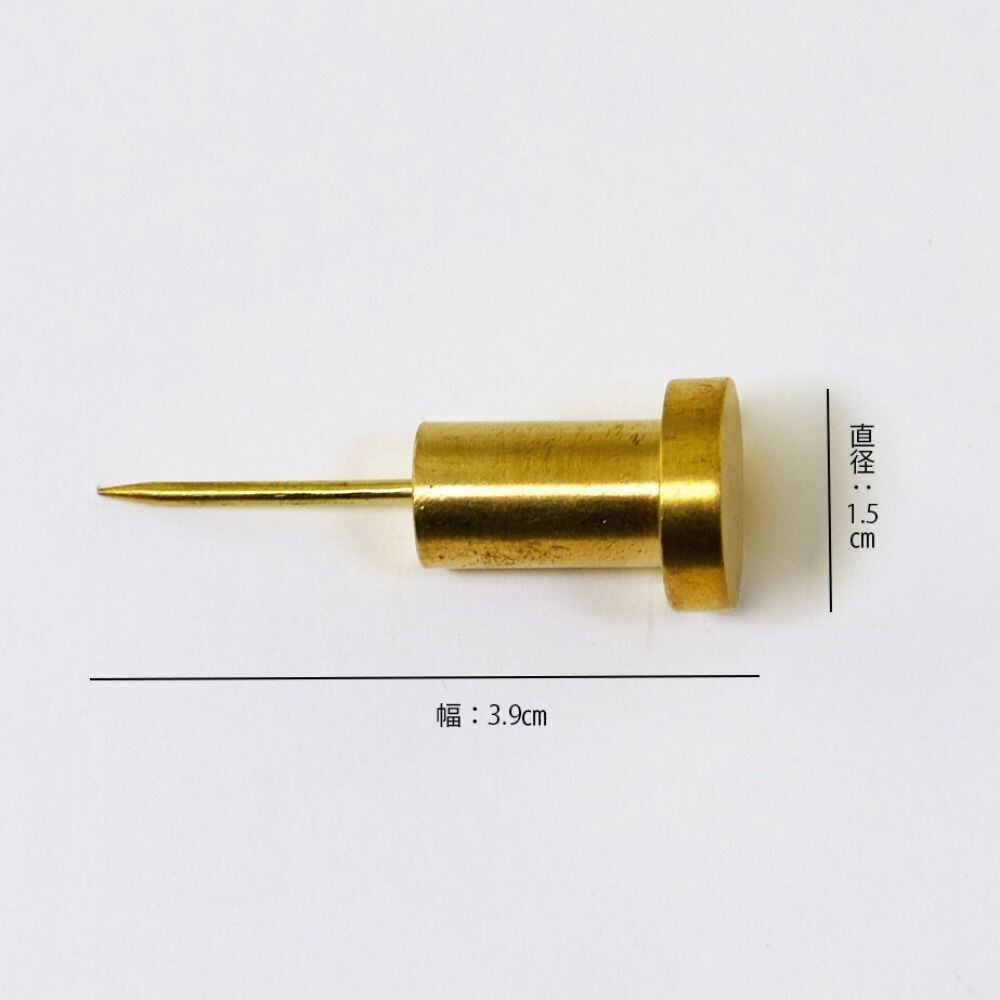 真鍮製 ウォールフック／プッシュピン 画鋲 | cacya