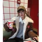 【暖かさUP】ストリート ラペルファー中綿ジャケット T2002