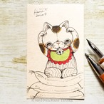 今日は招き猫の日*ドローイング