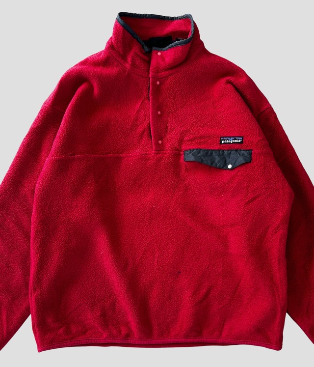 -Patagonia- Vintage 90s M Snap-T Fleece Pullover 雪無しタグ