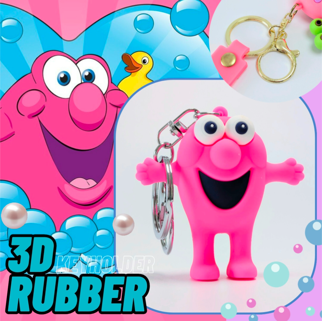 ♧【 Mr. Bubble( ミスターバブル )】The Village Company / 3D Rubber KeyHolder / 3Dラバーキーホルダー〚アメリカン雑貨 アメトイ〛