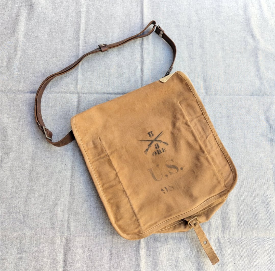 Special!! 1910's〜 WW1 U.S.ARMY M1904 HAVERSACK BAG 小岩店