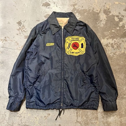 Vintage coach jacket [HEWITT MFG Corp] [1970s~] Fire Dept S