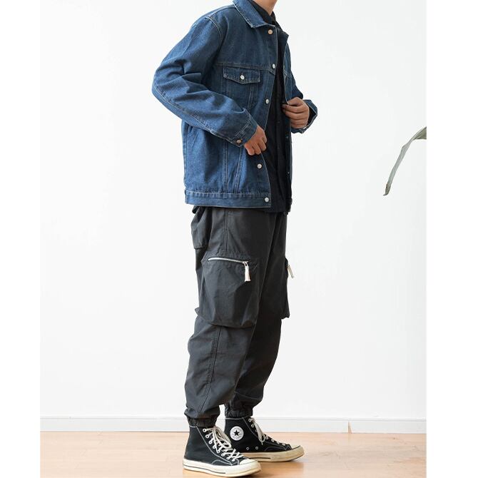 ★WASHED BLUE DENIM LApel JACKET　　　A0653