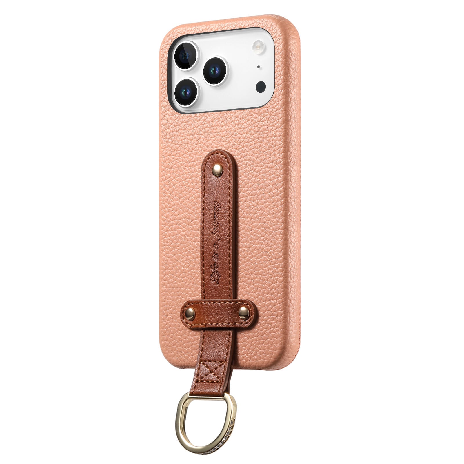 ベルト付 iPhone 17 16 15 14 13 12 ケース ラインストーンリング付