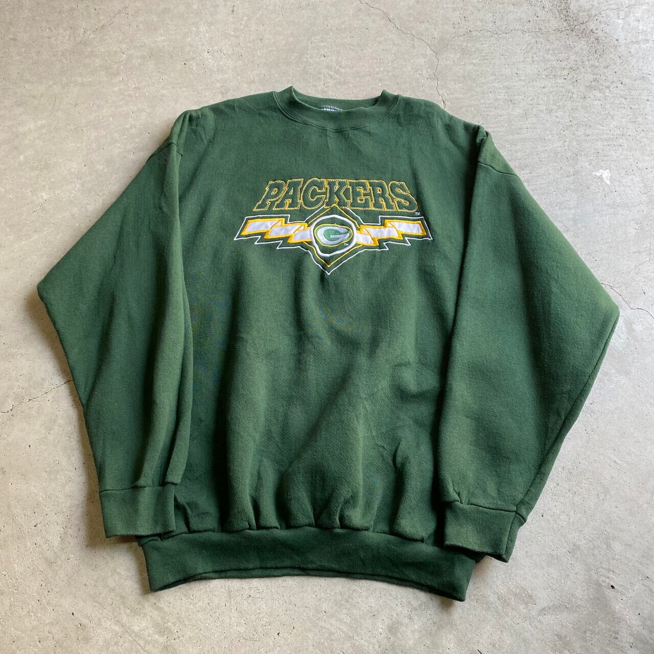 90年代 SALEM NFL GREEN BAY PACKERS グリーンベイパッカーズ プリントスウェットシャツ トレーナー USA製 メンズM ヴィンテージ /eaa307771