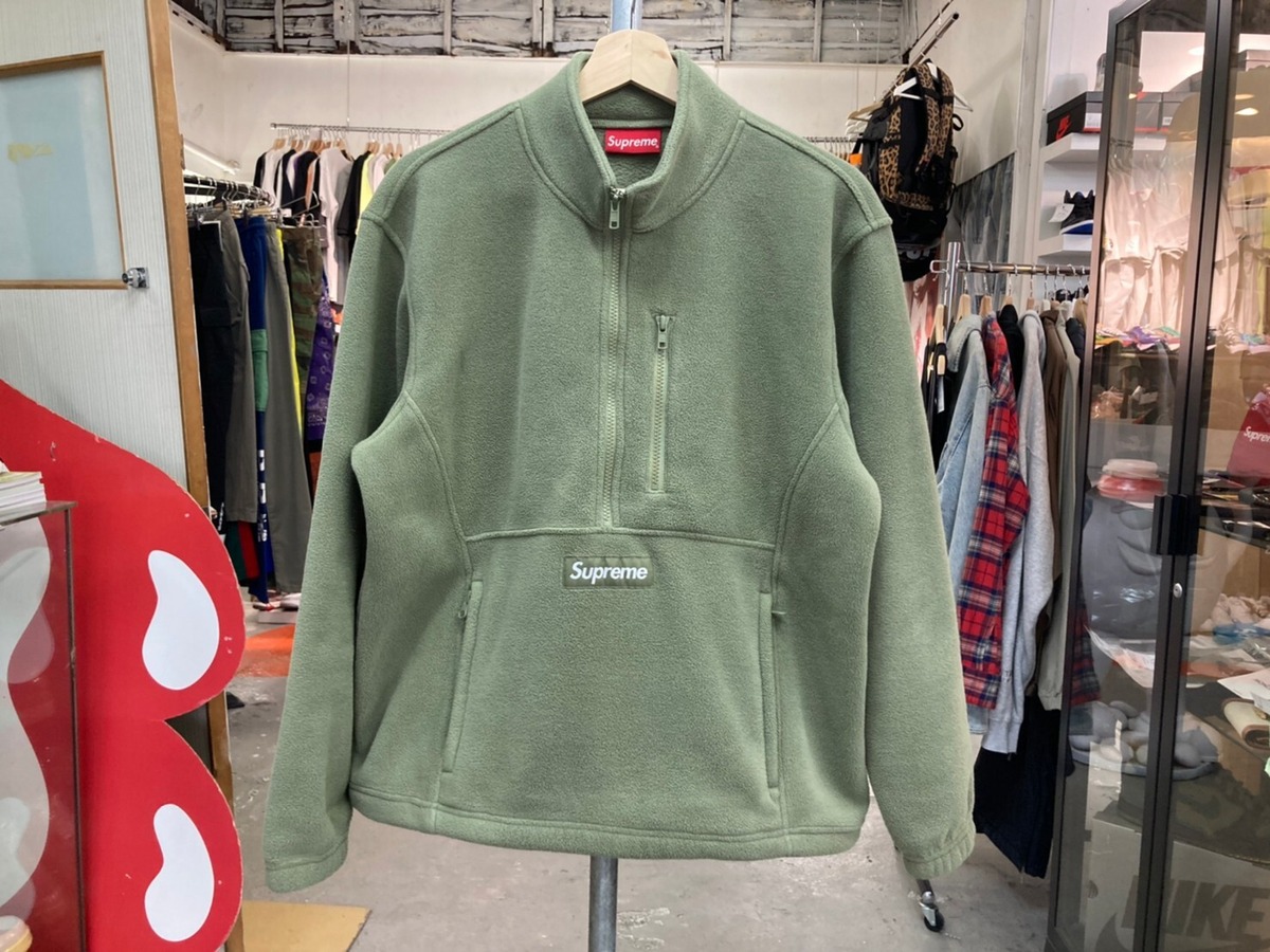 Supreme 21AW POLARTEC HALF ZIP PULLOVER OLIVE SMALL 254197 | BRAND 