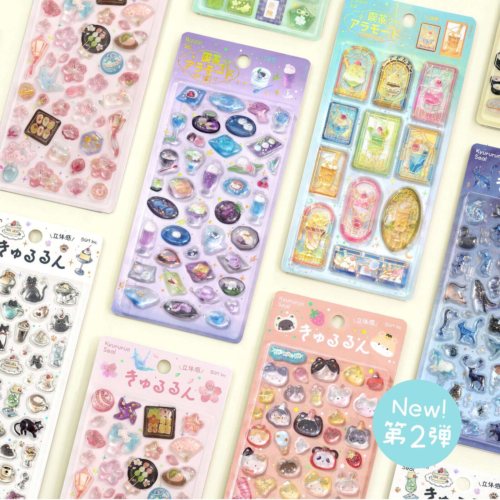 きゅるるんシール 第二弾 6種セット | rocca rocco