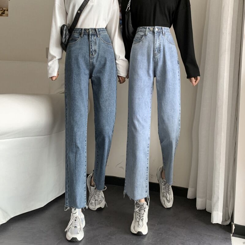 ルーズジーンズ サマーウェストクロップドスプリングオータム レッド 春物 夏物 秋物 YY-ファッション90538641564