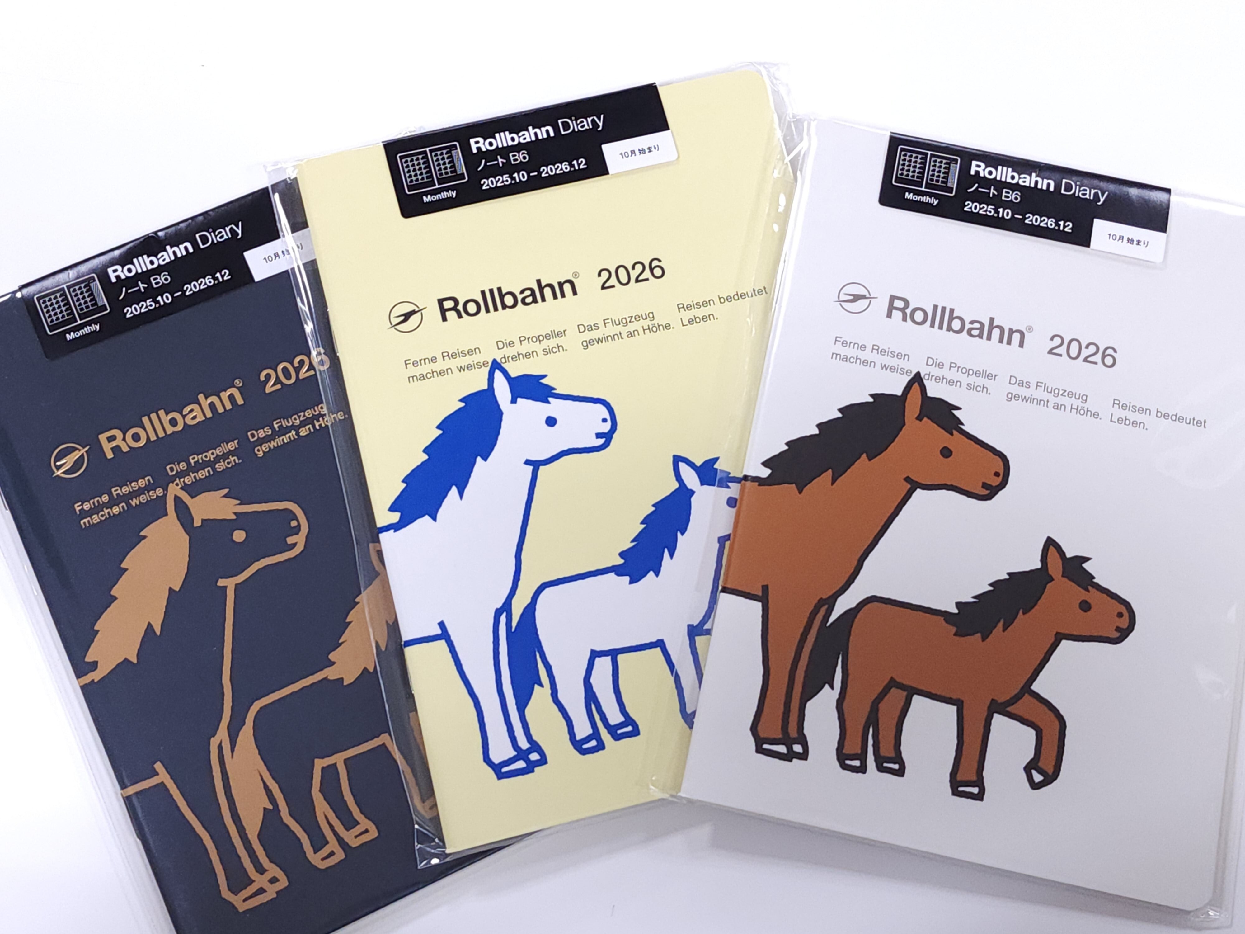 【DELFONICS】ロルバーンノートダイアリー『ポニー』 B6 2026年手帳【デルフォニックス】