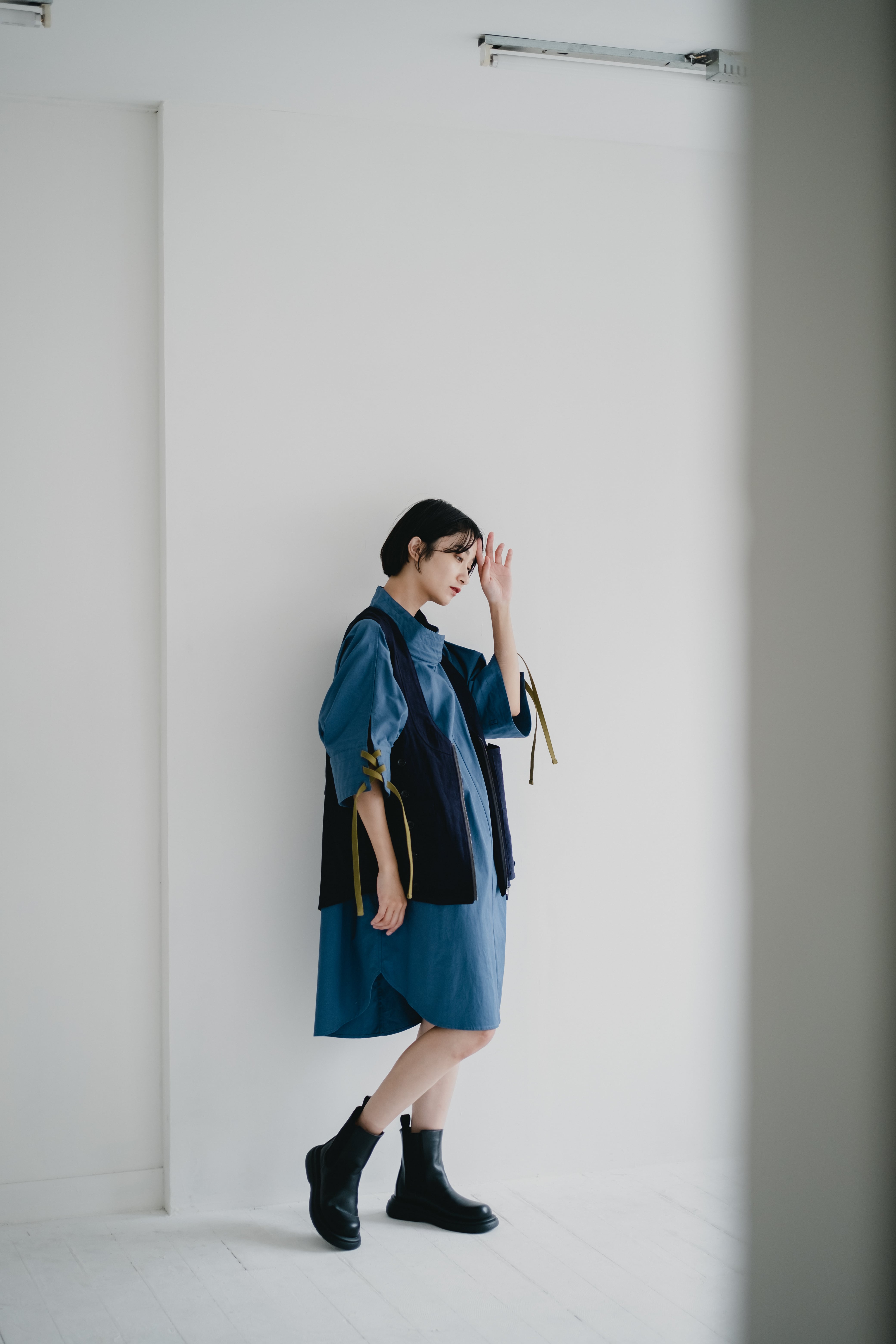 01u10 / ゼロイチユーイチゼロ | new logger Vest / ニューロガー コーデュロイ ベスト | F | ブラック | レディース new logger Vest（ニューロガーベスト） | 01u10