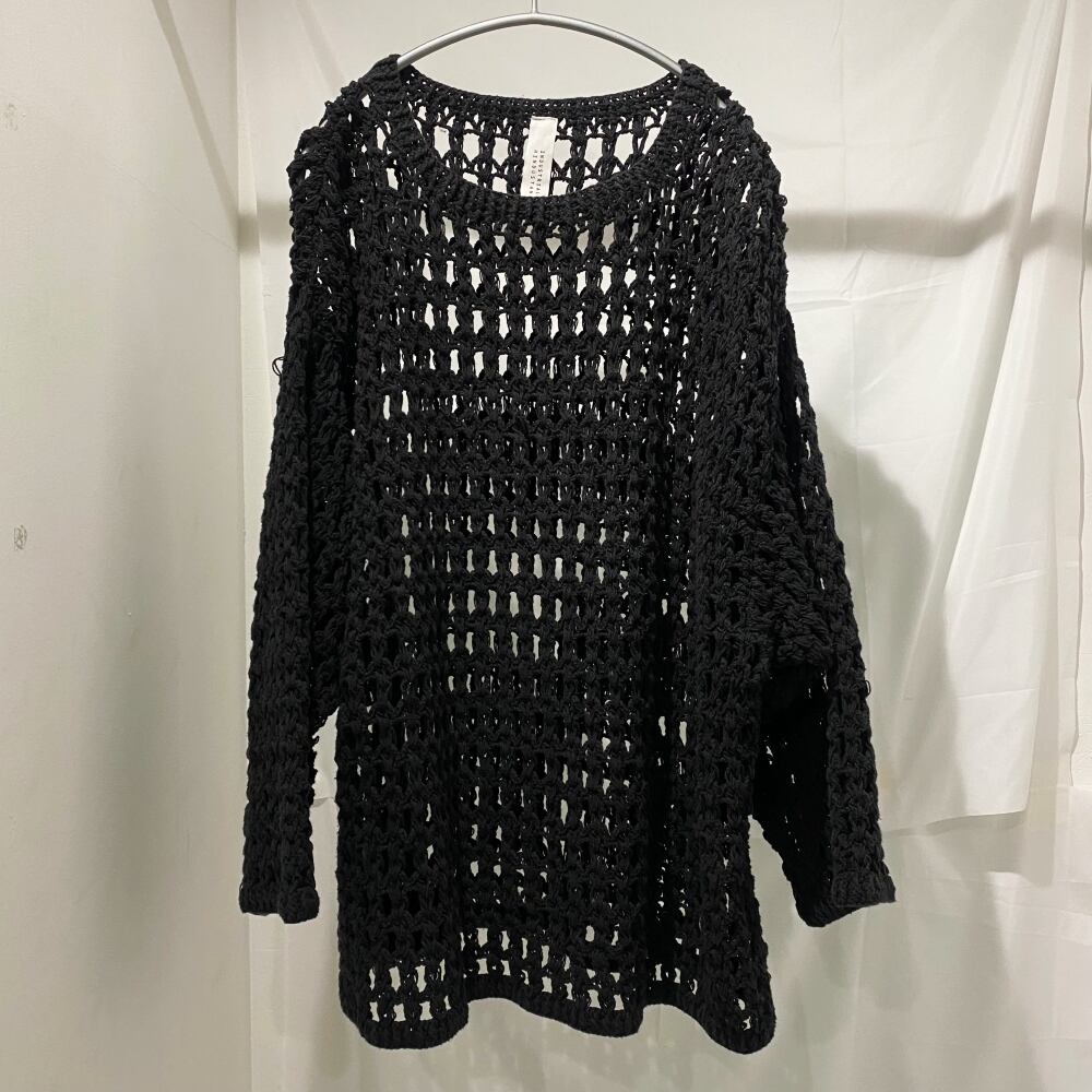 Niche. ニッチ Mesh Knit Pullover ブラック【中目黒R03】 | ブランド 