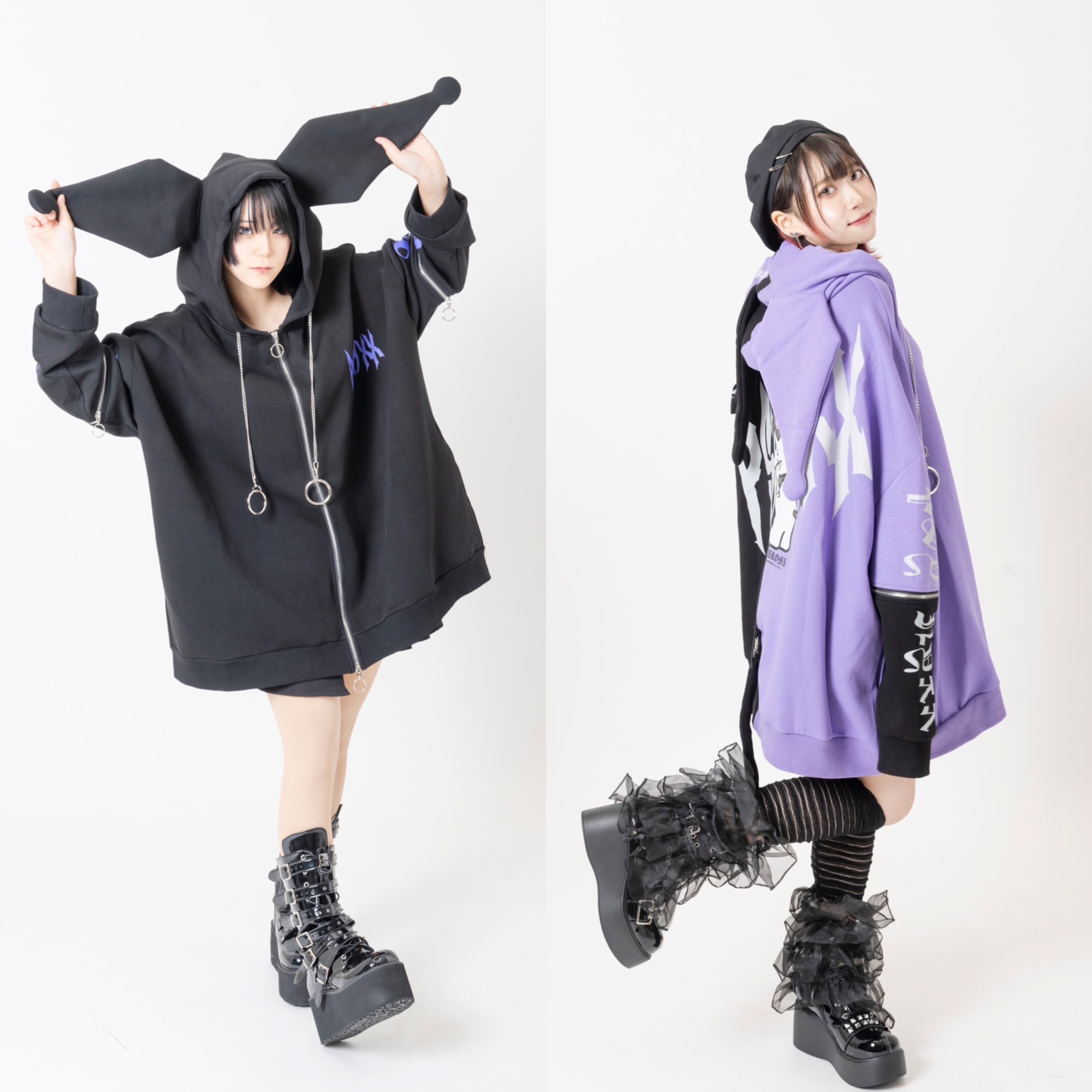 希少】KUROMIクロミ×PSYNYXXパーカー 地雷 サブカル サンリオ | 韓国系