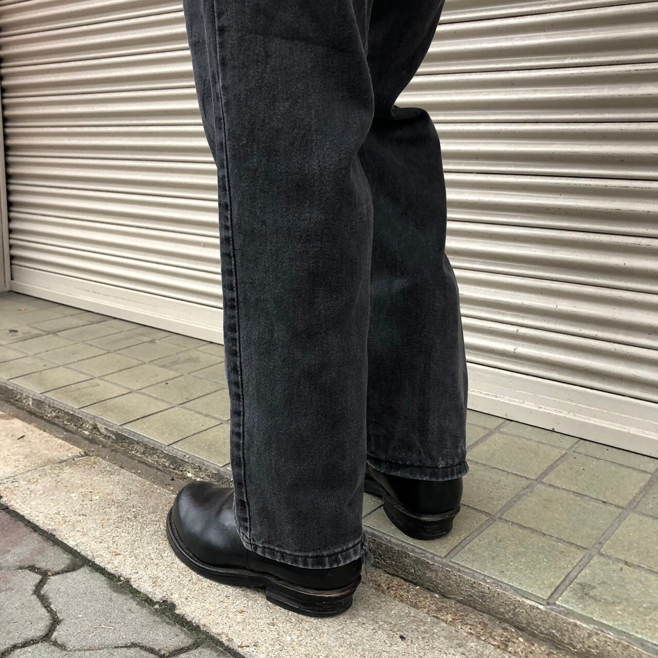 00s Lee リー 200 ジーパン ストレート ブラックデニム ジーンズ 