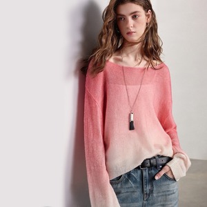 Gradient Sheer Knit Top / グラデーション シアー ニット トップス