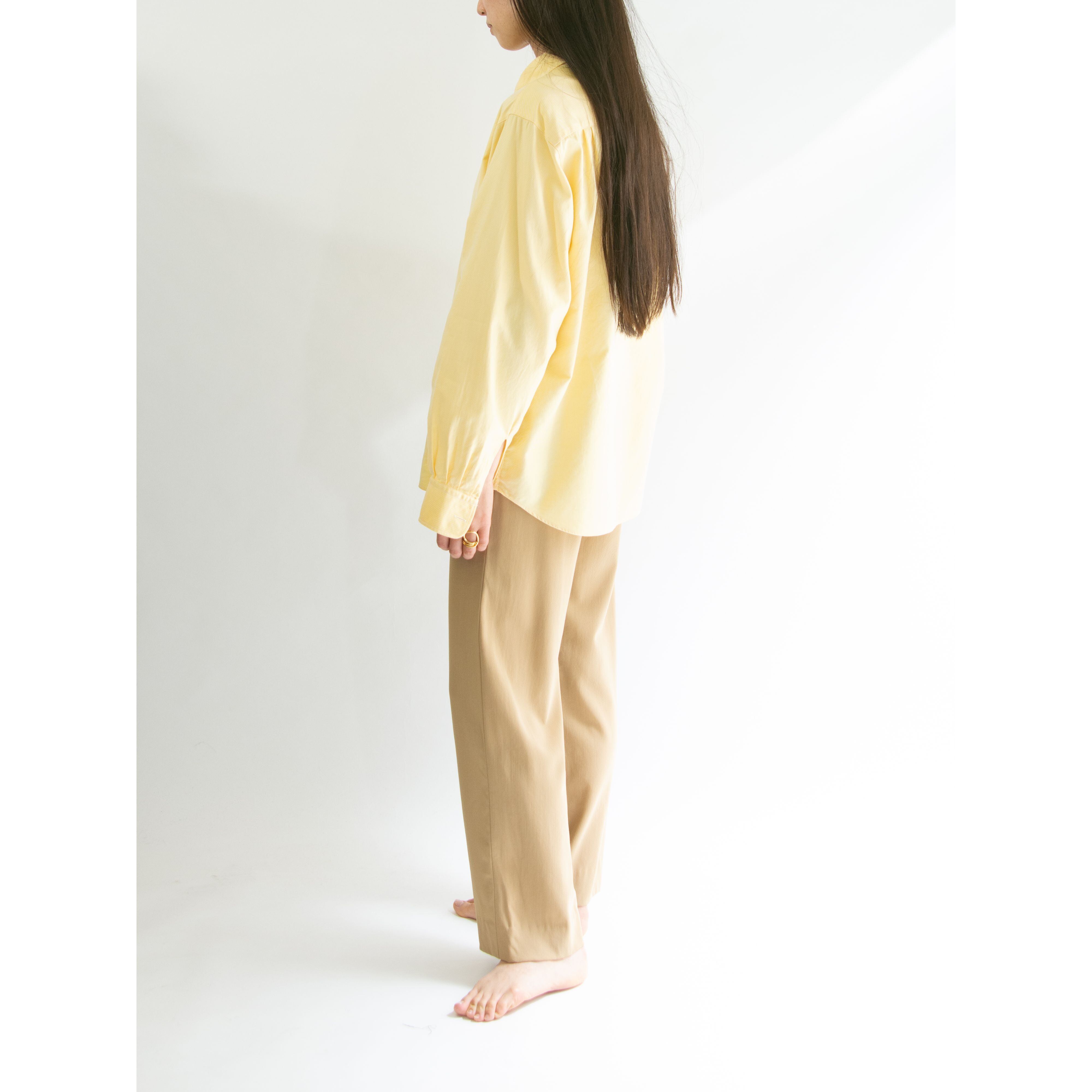 【Alain Figaret】100% Cotton Blouse（アランフィガレ コットンブラウス 長袖シャツ）