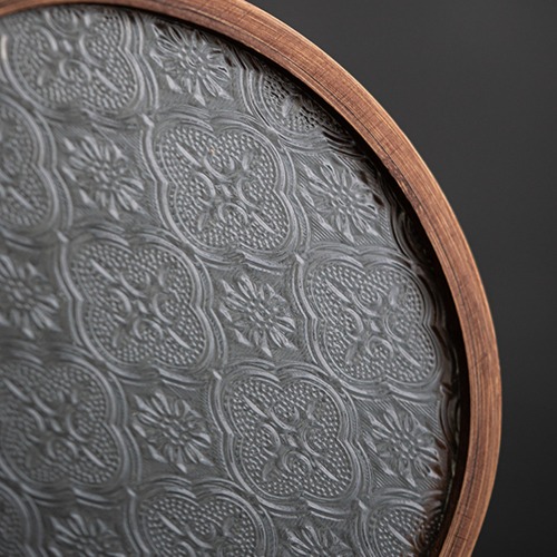 トレイ ティートレイ 竹 ガラス レトロデザイン 収納 おしゃれ 家庭用トレイ 和モダン キッチン リビング 玄関 小物入れ かぎ置き 北欧 ギフト